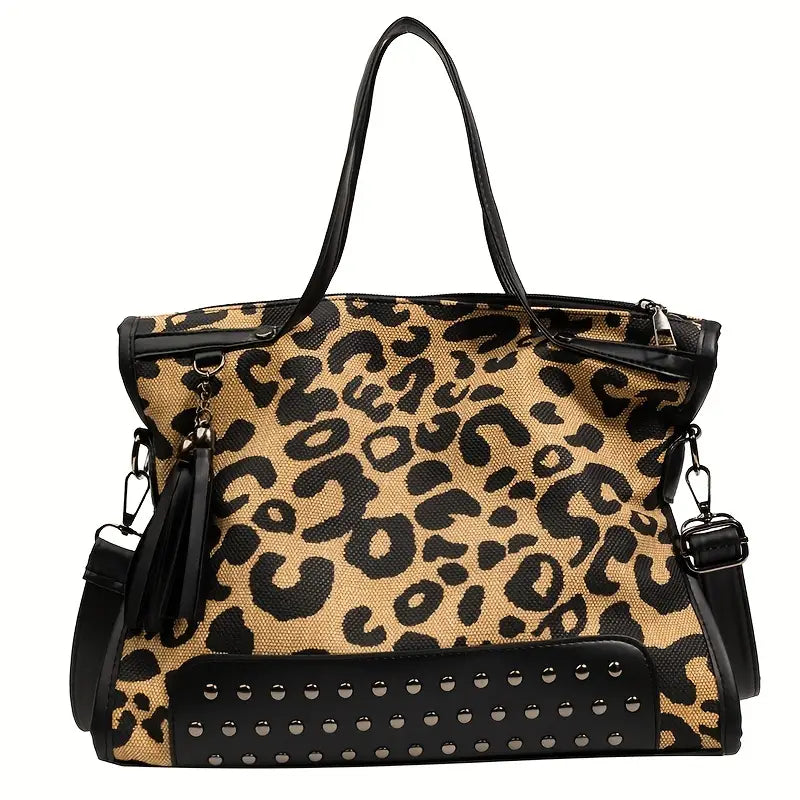 Jeremiah 25:30 Leopard Tote Bag