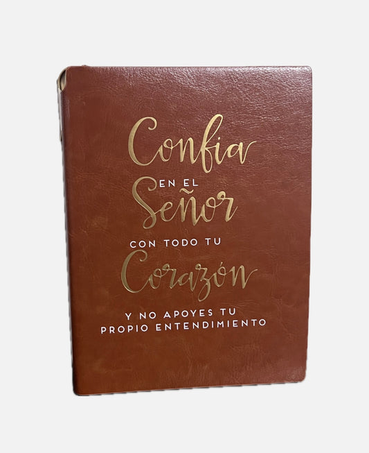 Confia en el señor Journal- leather