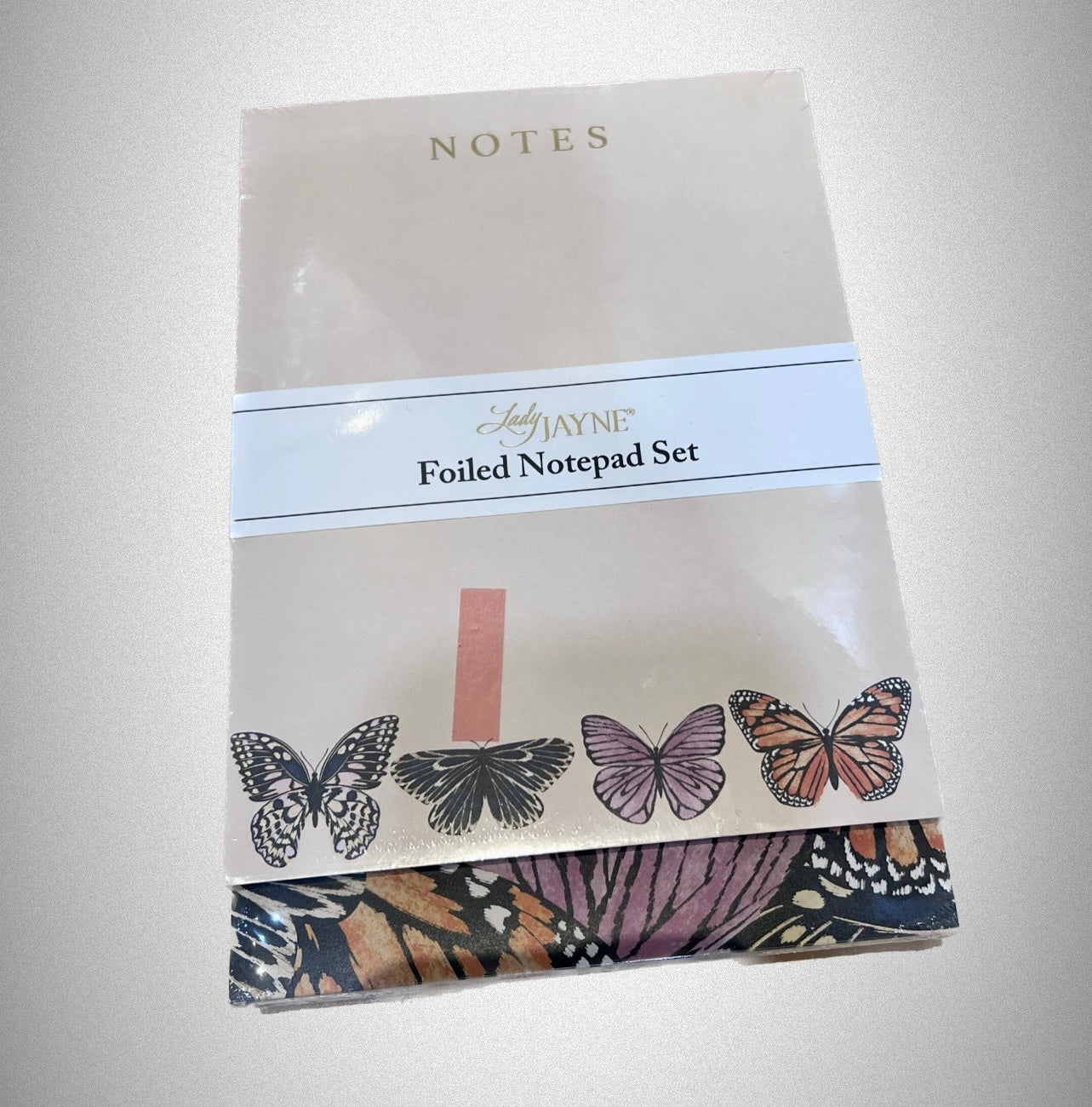 Lady Jayne Notepads - Foiled  Butterfly Design