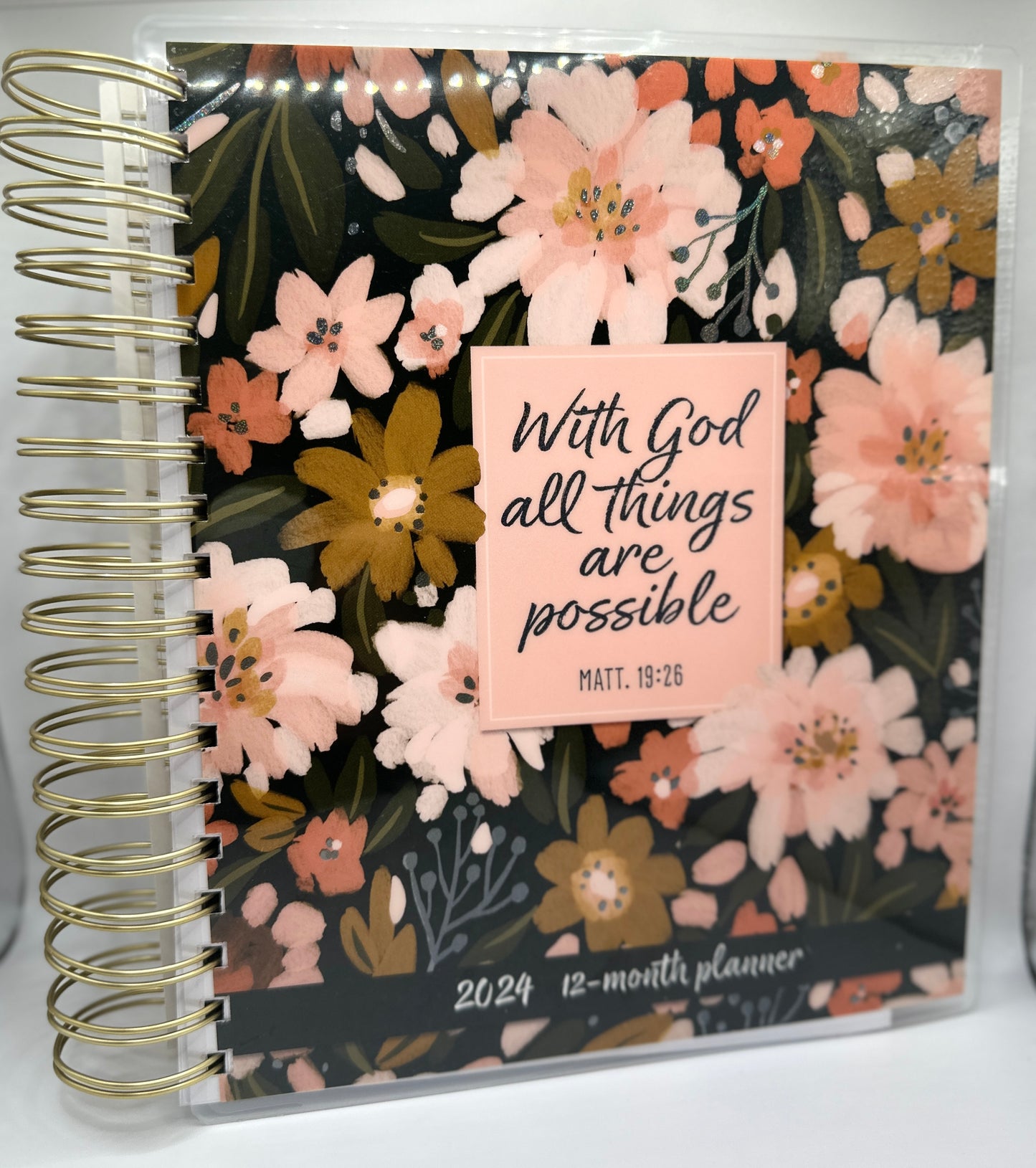 2024 Wire 12-Month Planner "Faith Can Move Mountains"