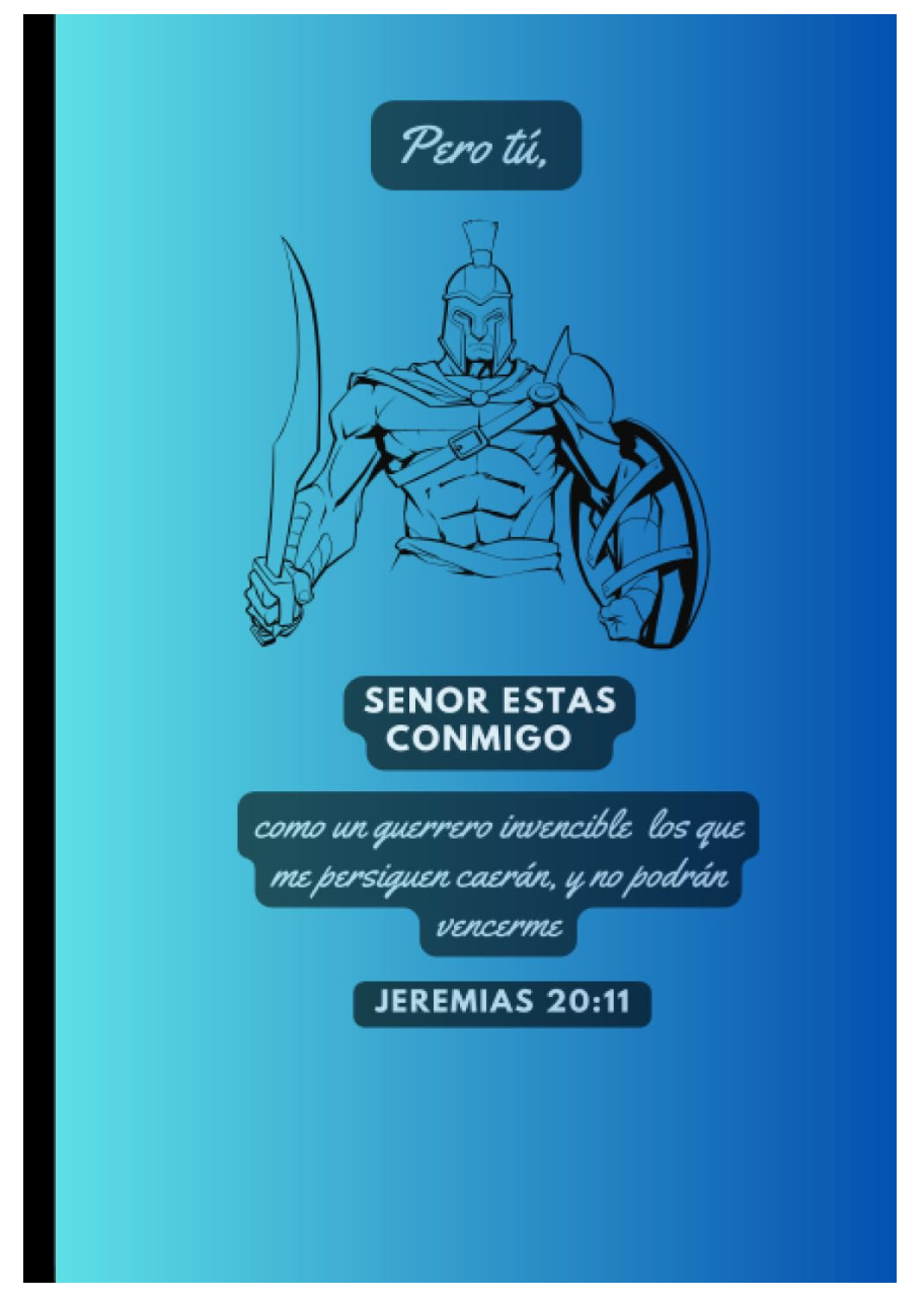 Jeremias 20:11/Cuaderno/Libreta o Dario/Libreta de Apuntes/Regalo/Versículos de la Biblia en cada página/Regalo para hombres/Libreta Cristiana (Spanish Edition)