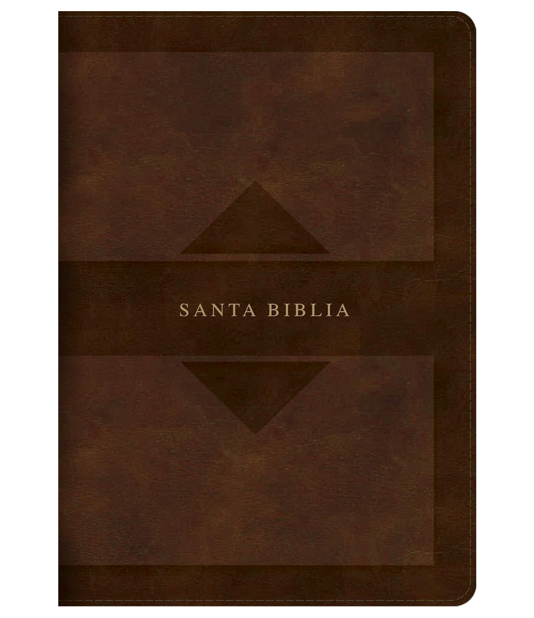 RVR 1960 Biblia letra grande tamaño manual edición tierra santa, café símil piel Mass Market: Santa Biblia (Spanish Edition)